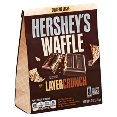 HERSHEYS Waffle Layer Crunch Dulce De Leche Pouch 9 Count - 6.3 Oz