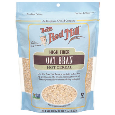 Bob's Red Mill Oat Bran Hot Cereal - 18 Oz