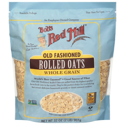 Bob's Red Mill Old Fashioned Whole Grain Rolled Oats - 32 Oz - Image 2