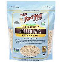 Bobs Red Mill Rolled Oats Organic Old Fashioned - 32 Oz - Image 1