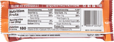 Quest Protein Bar Pumpkin Pie - 2.12 Oz - Image 5