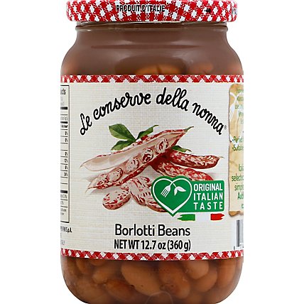 Le Conserve Della Nonna Borlotti Beans - 12.7 Oz - Image 2