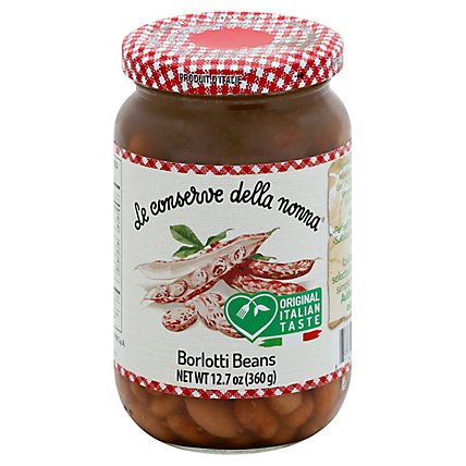 Le Conserve Della Nonna Borlotti Beans - 12.7 Oz - Image 1