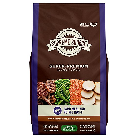 Supreme Source Dog Biscuits Grain Free Lamb Meal And Sweet Potato Bag - 22 Lb