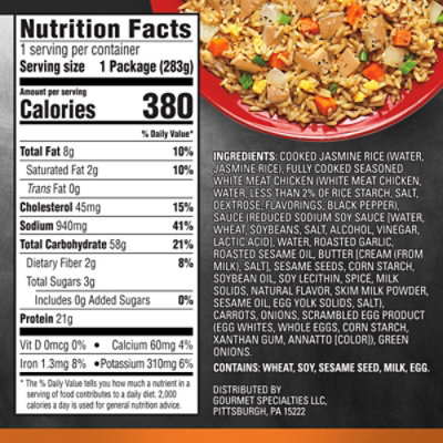 Benihana The Japanese Steakhouse Hibachi Chicken Rice Frozen Meal - 10 Oz - Image 8