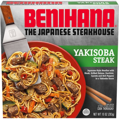 Benihana The Japanese Steakhouse Yakisoba Steak Frozen Meal Box - 10 Oz - Image 1