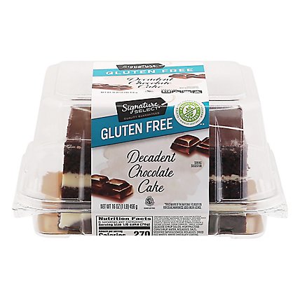 Signature Select Cake Chocolate Decadent Gluten Free - 16 Oz - Image 3