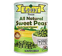 Goode Foods Peas Can - 15.25 Oz