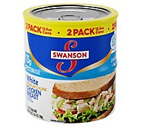 Swanson Chicken Breast White Premium Chunk with Rib Meat in Water - 2-12.5 Oz