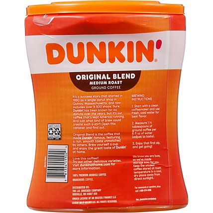 Dunkin Donuts Original Coffee Canister - 30 Oz