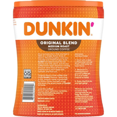 Dunkin Donuts Original Coffee Canister - 30 Oz - Image 7