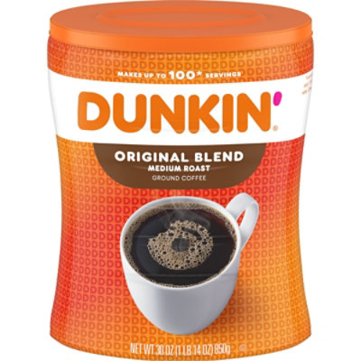 Dunkin Donuts Original Coffee Canister - 30 Oz