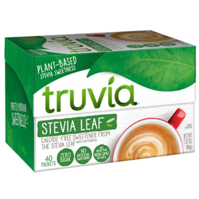 Truvia Calorie Free Sweetener From The Stevia Leaf 40 Packets Box - 2.82 Oz - Image 1