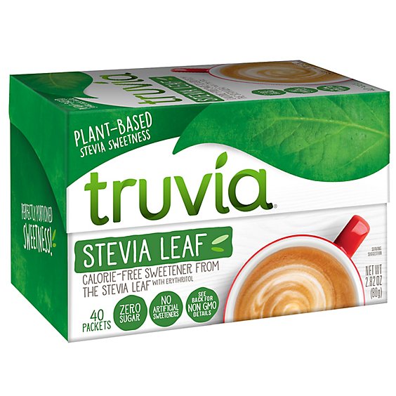 Truvia Calorie Free Sweetener From The Stevia Leaf Packets 40 Count - 2.82 Oz