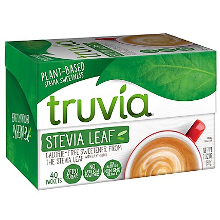 Truvia Calorie Free Sweetener From The Stevia Leaf Packets Carton 40 Count - 2.82 Oz - Image 1