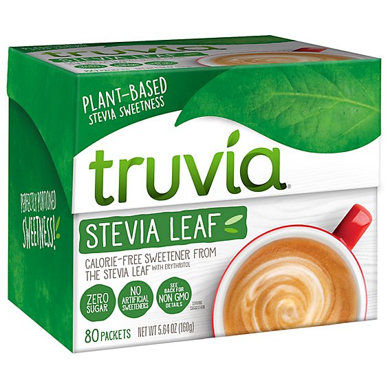 Truvia Original Calorie Free Sweetener From The Stevia Leaf 80 Packets Box - 5.64 Oz