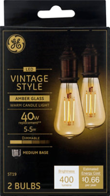 GE Led Vintage St19 - Each - Image 2