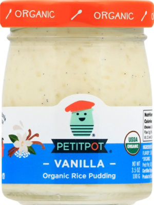 Petit Pot Rice Pudding Single Org - 3.5 Oz