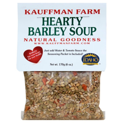 Kauffman Farm Hearty Barley Soup Mix - 6 Oz - Image 1