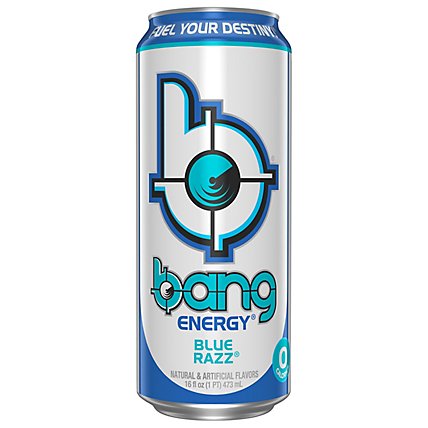 Bang Energy Drink Blue Razz Can - 16 Fl. Oz. - Image 3