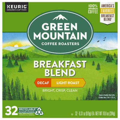 Green Mountain Coffee Roasters Breakfast Blend Decaf Light Roast Coffee K Cup Pods - 32 Count - Image 3