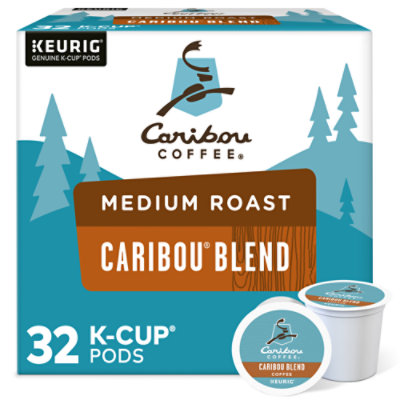 Caribou Coffee Caribou Blend Medium Roast Coffee Keurig Single Serve K Cup Pods - 32 Count - Image 1