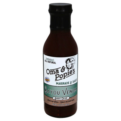 Oma & Popies Bayou Venom Marinade - 14.05 Oz