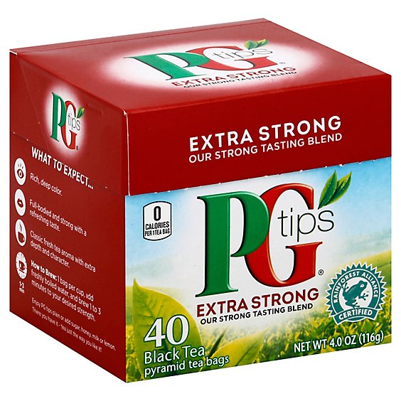 Lipton Tea Pg Tips Pyramid Extra Strong - 40 Count - Safeway