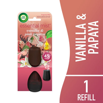 Air Wick Essential Mist Refill Vanilla and Pink Papaya Air Freshener - 1 Count - Image 1