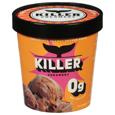 Killer Creamery Keto Frozen Dessert Keto Chocolate Peanut Butter 1 Pint - 473 Ml