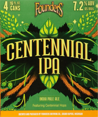 Founders Centennial Ipa In Cans - 6-12 Fl. Oz. - Image 4