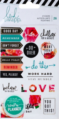 Heidi Swapp Stickers Floral Wrapper - 26 Count - Image 2