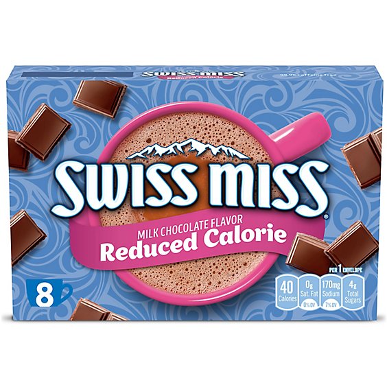 Swiss Miss Reduced Calorie Milk Chocolate Flavored Hot Cocoa Mix - 8-.39 Oz