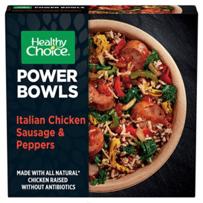 Healthy Choice Power Bowls Italian Style Chicken Sausage & Peppers Frozen Meal - 9.25 Oz - Image 1