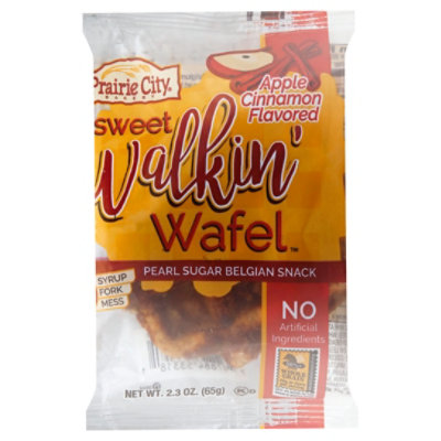 Prairie City Walkin Wafel Sweet Waffle Apple Cinnamon Single Serve - 2.3 Oz - Image 1