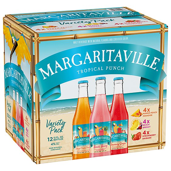 Margaritaville Variety Pack Malt Beverage Bottles - 12-12 Fl. Oz.
