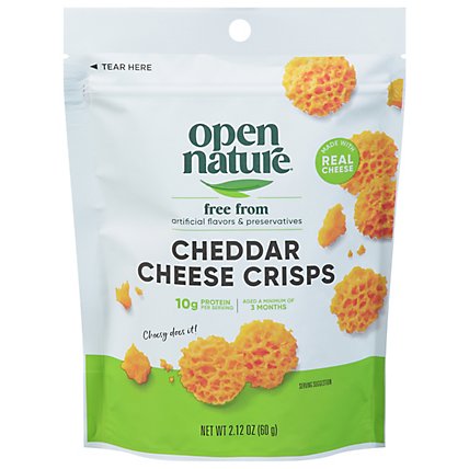 Open Nature Cheese Crisps Cheddar - 2.12 Oz - Image 2