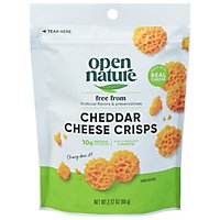 Open Nature Cheese Crisps Cheddar - 2.12 Oz
