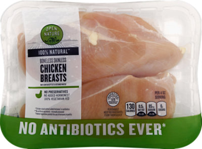 Open Nature Boneless Skinless Chicken Breasts - 1.5 Lb - Image 1