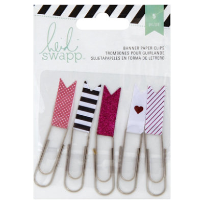 Heidi Swapp Paper Clips Banner Wrapper - 5 Count - Image 1