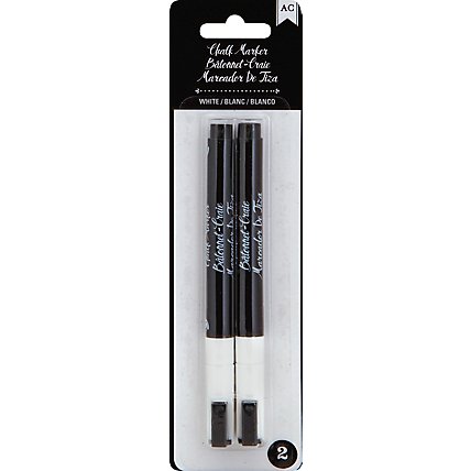 American Crafts Marker Chalk White Blister Pack - 2 Count - Image 2