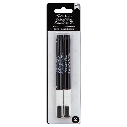 American Crafts Marker Chalk White Blister Pack - 2 Count - Image 1
