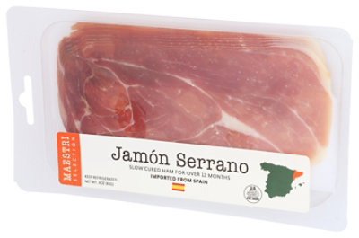 Maestri D-Italia Small Jamon Serrano Sliced Tray - Each - Image 7