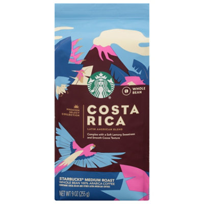 Starbucks Coffee Whole Bean Medium Roast Costa Rica Bag - 9 Oz