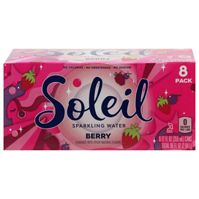 Soleil Sparkling Water Berry - 8-12 Fl. Oz.  - Image 3