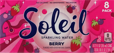 Soleil Sparkling Water Berry - 8-12 Fl. Oz.  - Image 6