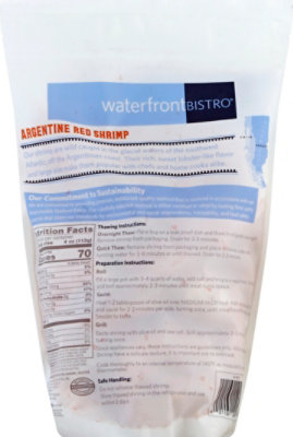 waterfront BISTRO Raw Shell On Tail On Argentine Red Shrimp 21- 25 Ct - 32 Oz - Image 3