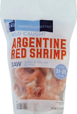 waterfront BISTRO Raw Shell On Tail On Argentine Red Shrimp 21- 25 Ct - 32 Oz - Image 2