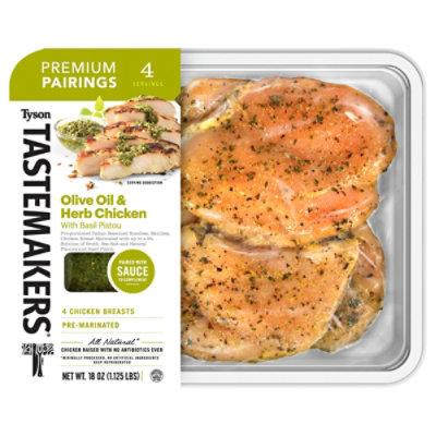 Tyson Tastemakers Olive Oil & Herb Chicken With Basil Pistou - 1.125 Lb