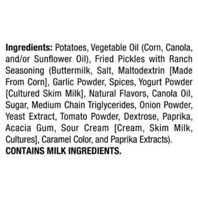 Lays Fried Pickles With Ranch Potato Chips 7.75 Ounce Plastic Bag - 7.75 Oz - Image 4